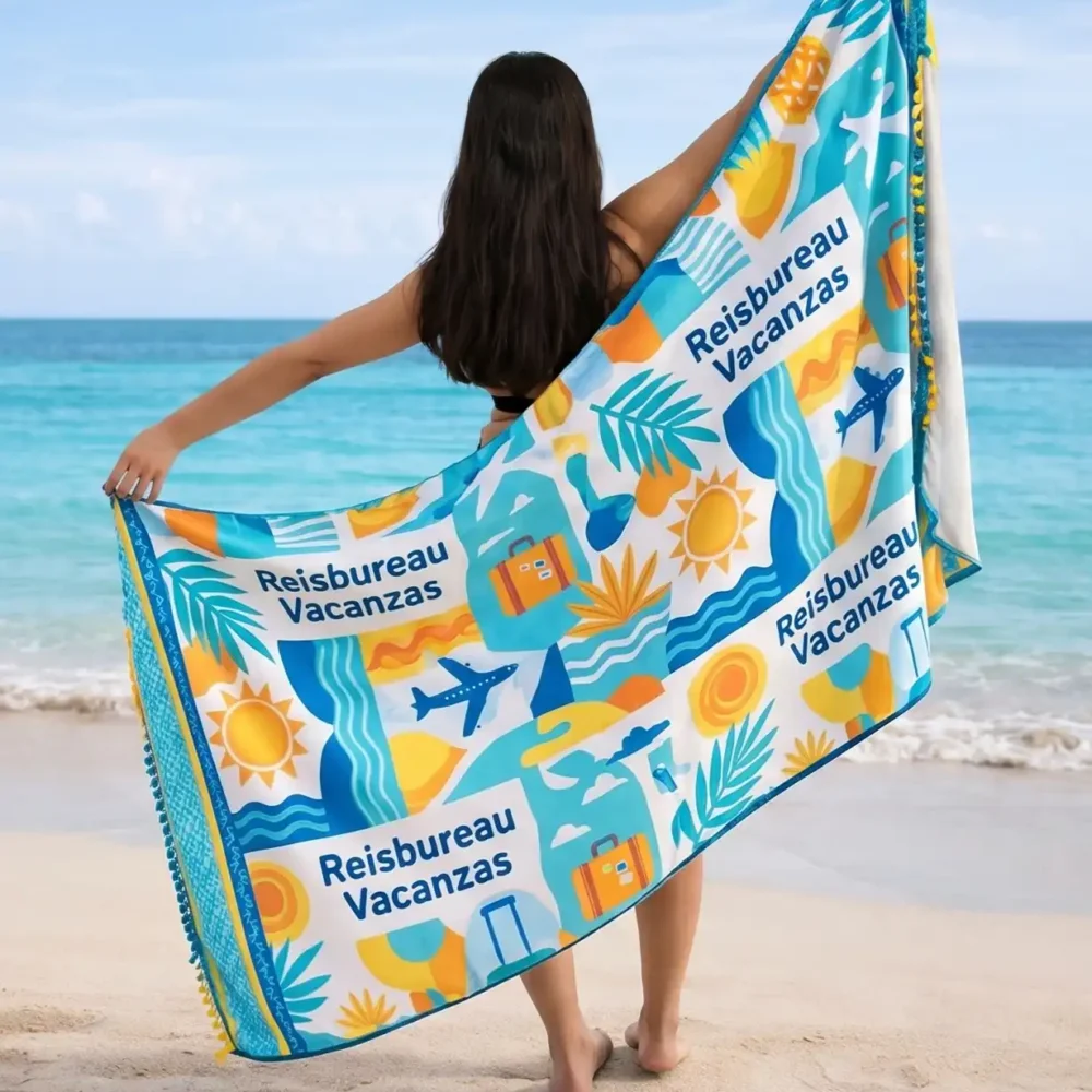 Microvezel sneldrogende hamamdoek custom-made